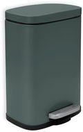 Spirella pedal bin Akira, matt dark green, steel, 5 L - Rubbish Bin