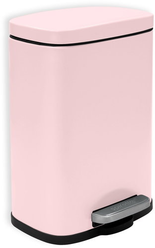 Spirella pedal bin Akira, matt pink, steel, 5 L - Rubbish Bin - Main image