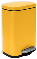 Spirella pedálový odpadkový koš Akira, matný šafránově žlutý, ocel, 5 l - Odpadkový koš