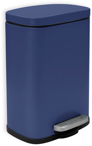 Spirella pedal bin Akira, matt blue, steel, 5 l - Rubbish Bin - Main image