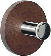Spirella wooden towel hook PUNT - Round, walnut, self-adhesive, diameter 50 mm - Hooks