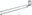 Double wall mounted towel rail TAKU, glossy chrome steel, 39 cm