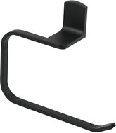 Spirella wall mounted towel holder TAKU, mat black, steel, 22 cm - Towel Rack
