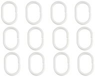 Spirella set of 12 rings for shower curtains C-MINNOR, white, polypropylene - Rings