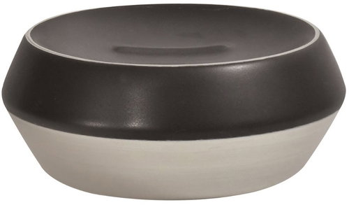Spirella Ceramic soap dish JOSHUA, black-silver - Soap Dish - Main image