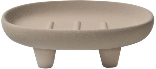 Spirella Ceramic soap dish ORGANIC, matt cappuccino - Soap Dish - Main image