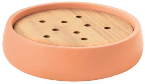Spirella Polyresin soap dispenser SVEN, matt peach - Soap Dish - Main image