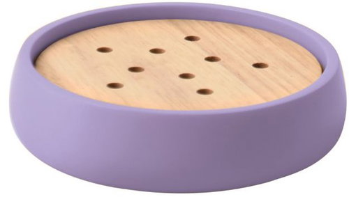 Spirella Polyresin soap dispenser SVEN, matt lavender - Soap Dish - Main image