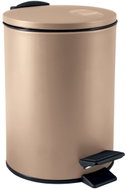 Spirella Pedálový odpadkový koš Adelar, cappuccino, ocel, 3 l - Rubbish Bin