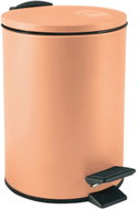 Spirella Pedálový odpadkový koš Adelar, broskový, ocel, 3 l - Rubbish Bin