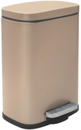 Spirella Pedálový odpadkový koš Akira, matné cappuccino, 5 l - Rubbish Bin
