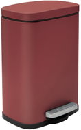 Spirella Pedálový odpadkový koš Akira, matná burgundy, 5 l - Rubbish Bin