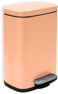 Spirella Pedálový odpadkový koš Akira, matně broskvový, 5 l - Rubbish Bin