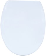 MSV WC prkénko, bílé, panty z nerezové oceli - Toilet Seat