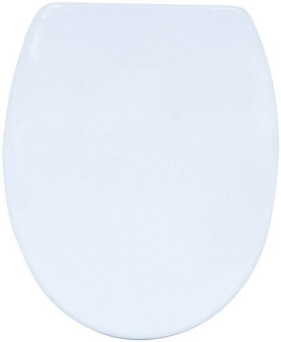 MSV Toilet Seat, White, Stainless Steel Hinges Main image MSV Toilet Seat, White, Stainless Steel Hinges - Toilet Seat - Main image