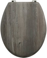 MSV WC prkénko Blue Ridge, vzhled tmavého dřeva - Toilet Seat