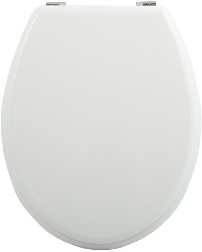 MSV WC prkénko, bílé, pozinkované panty - Toilet Seat - Main image