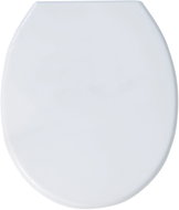 MSV WC prkénko, bílé, plastové panty - Toilet Seat