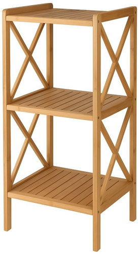 MSV Bamboo shelf Regie, 3 shelves, 85 cm - Shelving Unit - Main image
