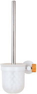 MSV WC wall-mounted brush IANA, with glass container, white - Toilet Brush