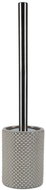 Spirella toilet brush MERO, with ceramic container 3D effect, grey - brown - Toilet Brush
