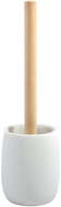 Spirella toilet brush SVEN, with white polyresin container, wood - Toilet Brush