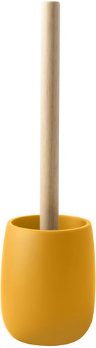 Spirella toilet brush SVEN, with yellow polyresin container, wood - Toilet Brush - Main image