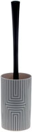Spirella toilet brush GRAPHIC, with black and white plastic container - Toilet Brush