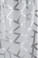 Spirella shower curtain BIZARRE, silver lines, grey, PEVA, 180 × 200 cm - Shower Curtain