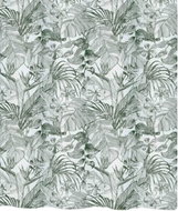 Spirella Tropic 180 × 200 cm, polyester, tropický motiv, bílý - Shower Curtain