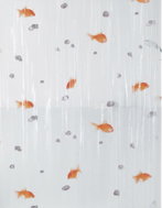 Spirella Goldfish, Peva, 180 × 200 cm, motiv rybiček - Shower Curtain