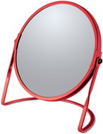 Spirella cosmetic magnifying mirror Akira, matt red, steel - Makeup Mirror