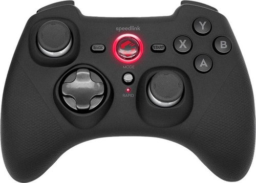 Speedlink RAIT Gamepad - Wireless - for PC/PS3/Switch, rubber-black - Gamepad - Main image