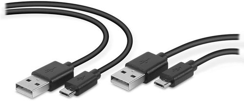 Speedlink STREAM Play & Charge USB Cable Set - for PS4, black - Adatkábel - Fő fotó