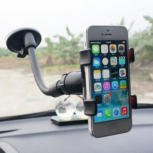 iTrade Universal Car Phone Holder Soft Tube 360° - Blue - Phone holder - Main image