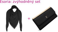 Esoria Piazza High Society + Celenza wallet - black free - Kerchief