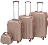 Čtyřdílná sada skořepinových kufrů na kolečkách, champagne - Case Set
