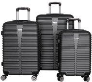 Monopol Lex Sada 3 Cestovních kufrů skořepinové, M/L/XL antracit - Case Set