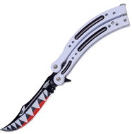 JKR Bow tie, 10 cm, Counter Strike GO, black and purple - Butterfly Knife