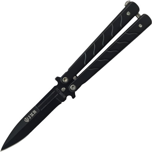 JKR Butterfly, 7,5 cm, velvet, black - Butterfly Knife - Main image
