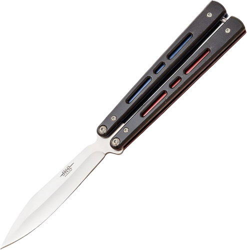 JKR Butterfly, 10,5 cm, aluminium, black - Butterfly Knife - Main image