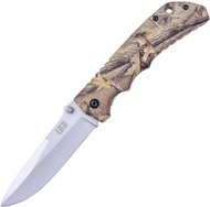 JKR Folding knife, 9,1 cm, forest camouflage, aluminium, green - Pocket Knife