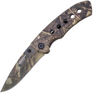 JKR Closing knife, 8,5 cm, forest camouflage, aluminium, green - Pocket Knife