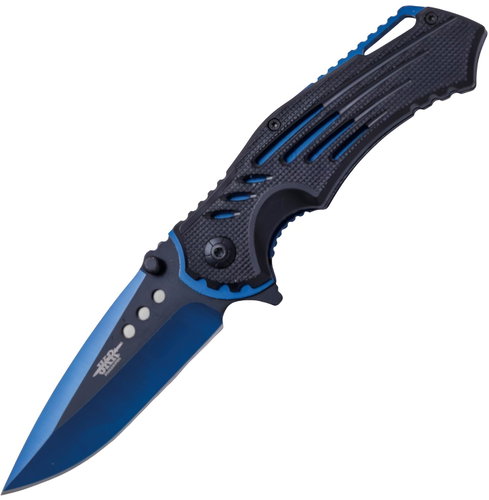 JKR Closing knife, 9 cm, ABS, blue-black - Pocket Knife - Main image