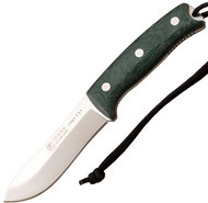 Joker OSO TS1 - Bushcraft knife with flint, 11,5 cm, micarta, green - Hunting Knife