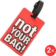 Take it shop Luggage tags with original inscriptions - 4, 2 pcs - Luggage Tag