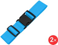 Luggage strap 2 × LB215 Light Blue - Strap on trunk