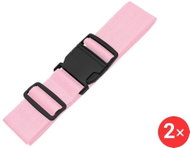 Luggage strap 2 × LB216 pink - Strap on trunk