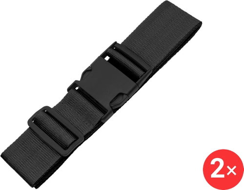Luggage strap 2 × LB211 black - Strap on trunk - Main image