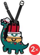 Suitcaseplus Name tag for suitcase 2 × LTD197 Dinosaurus - Luggage Tag